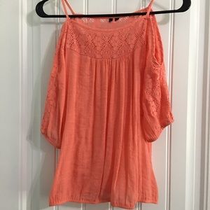 GIRLS ORANGE BLOUSE SIZE 14